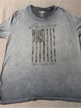 Washington DC 'Freedom' Flag Graphic Salt Creek T-Shirt Size 2XL